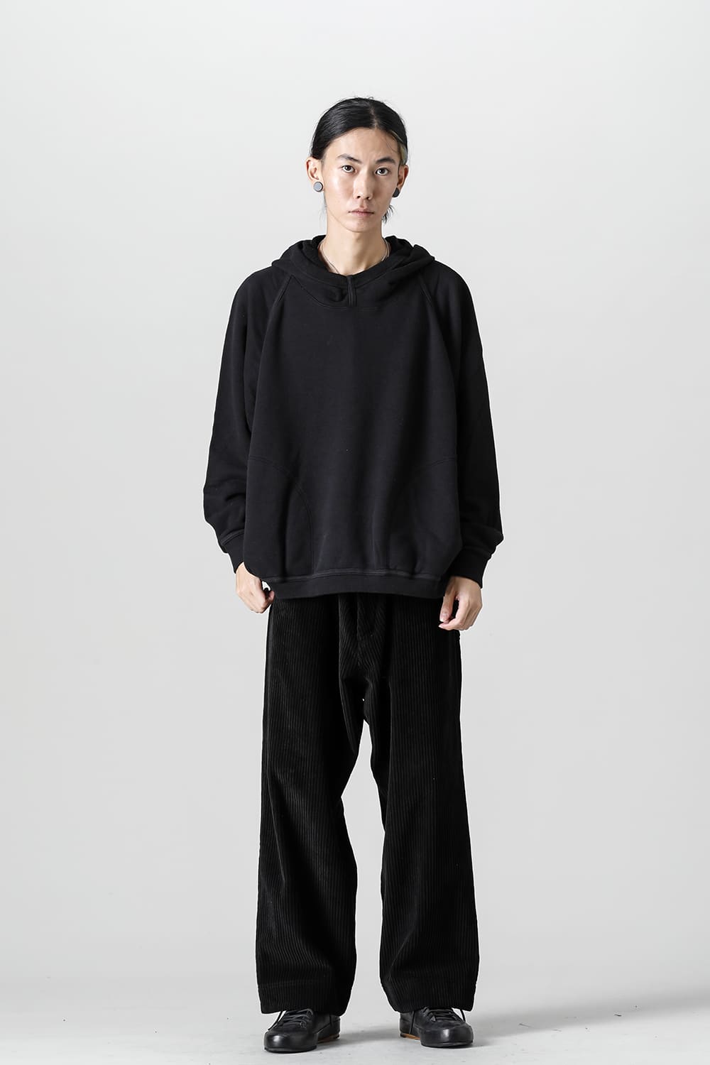 HOODED SWEAT Loopwheel Sweat Black