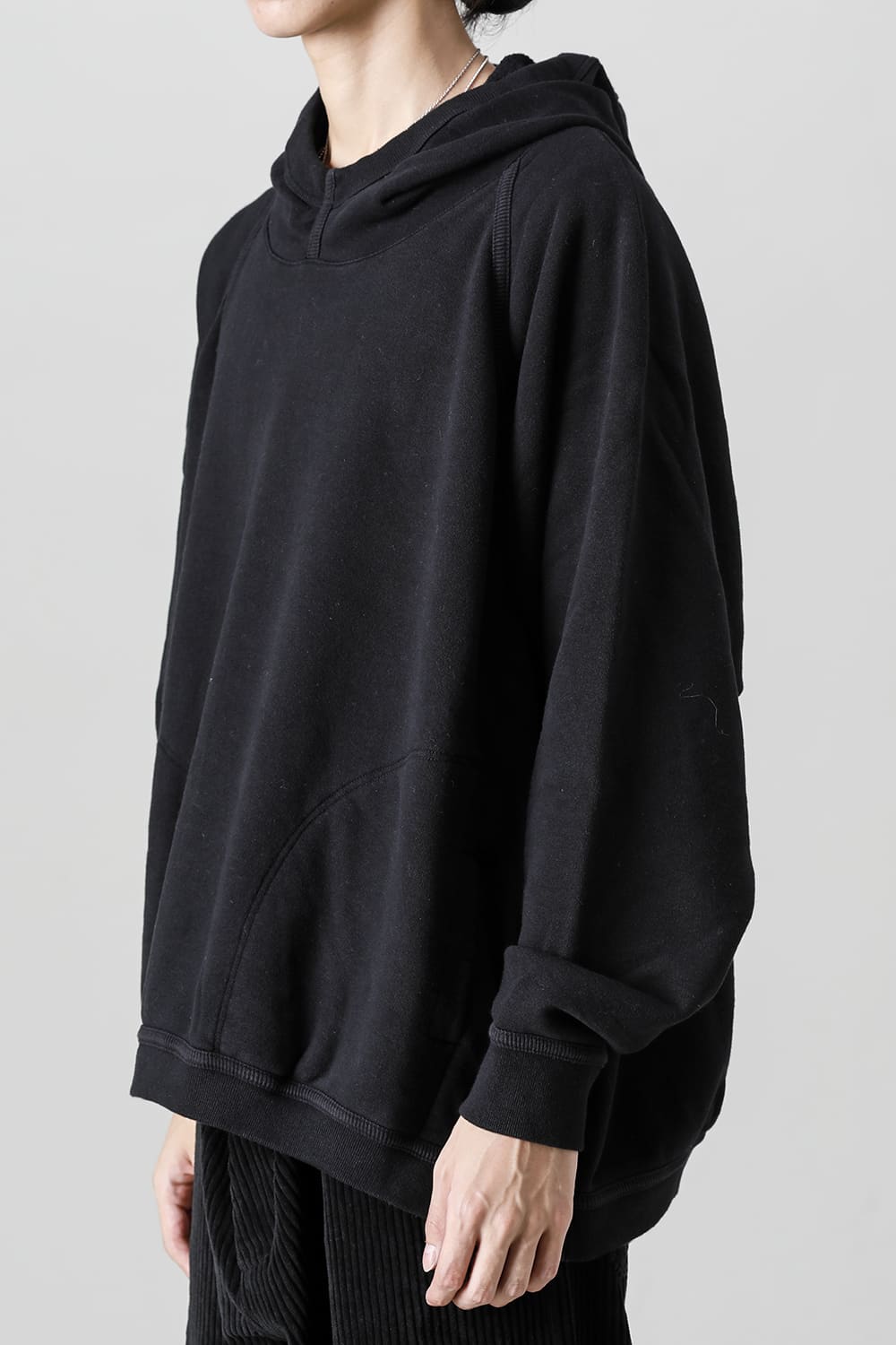 HOODED SWEAT Loopwheel Sweat Black