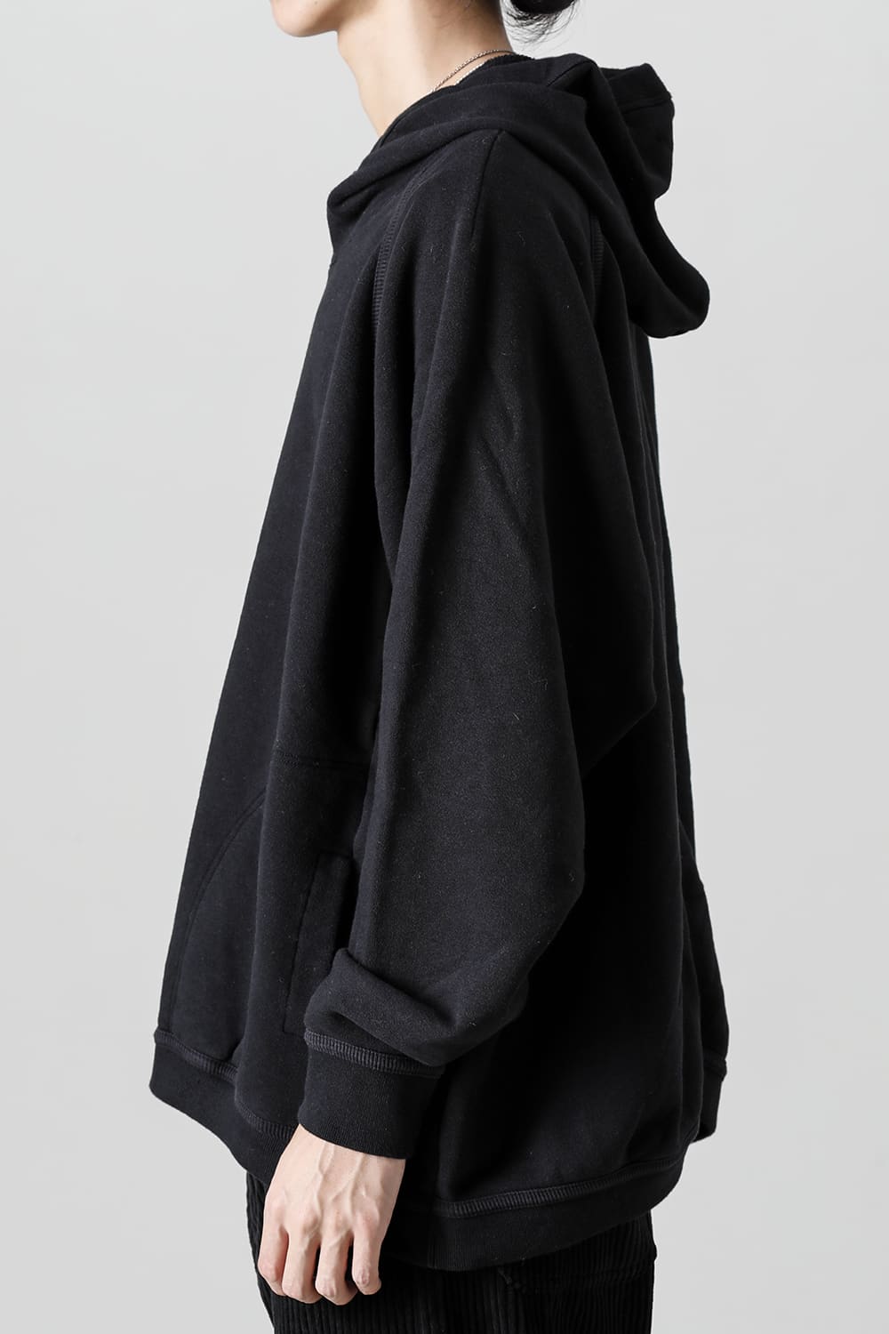 HOODED SWEAT Loopwheel Sweat Black