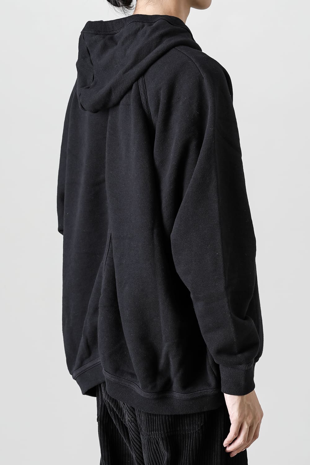 HOODED SWEAT Loopwheel Sweat Black