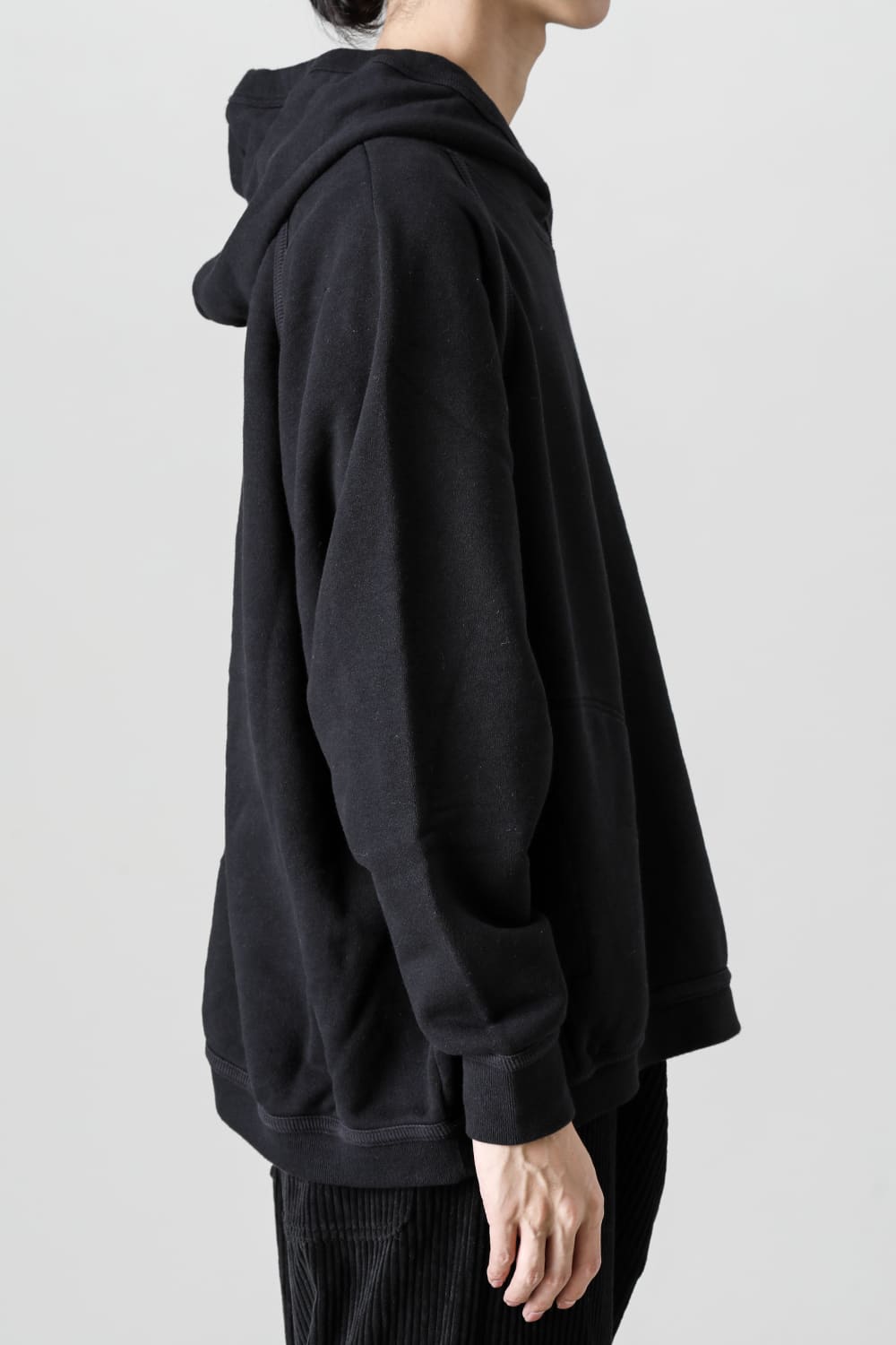 HOODED SWEAT Loopwheel Sweat Black