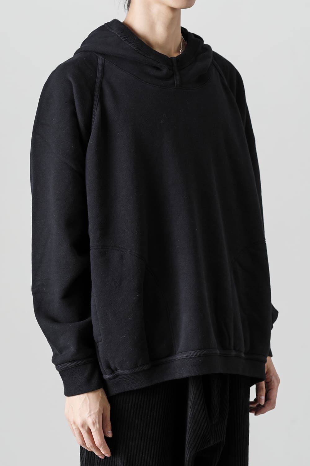 HOODED SWEAT Loopwheel Sweat Black