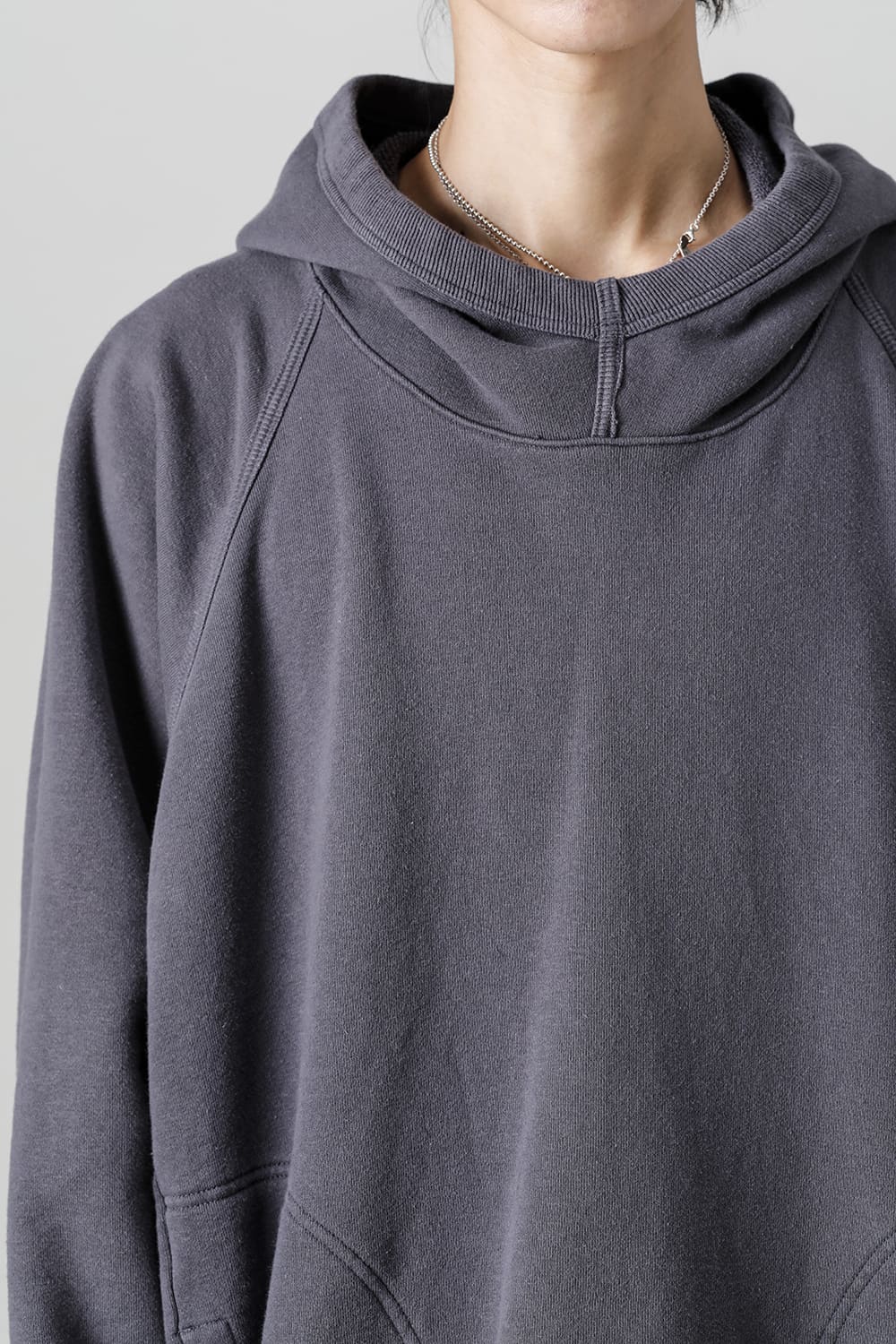 HOODED SWEAT Loopwheel Sweat Steel