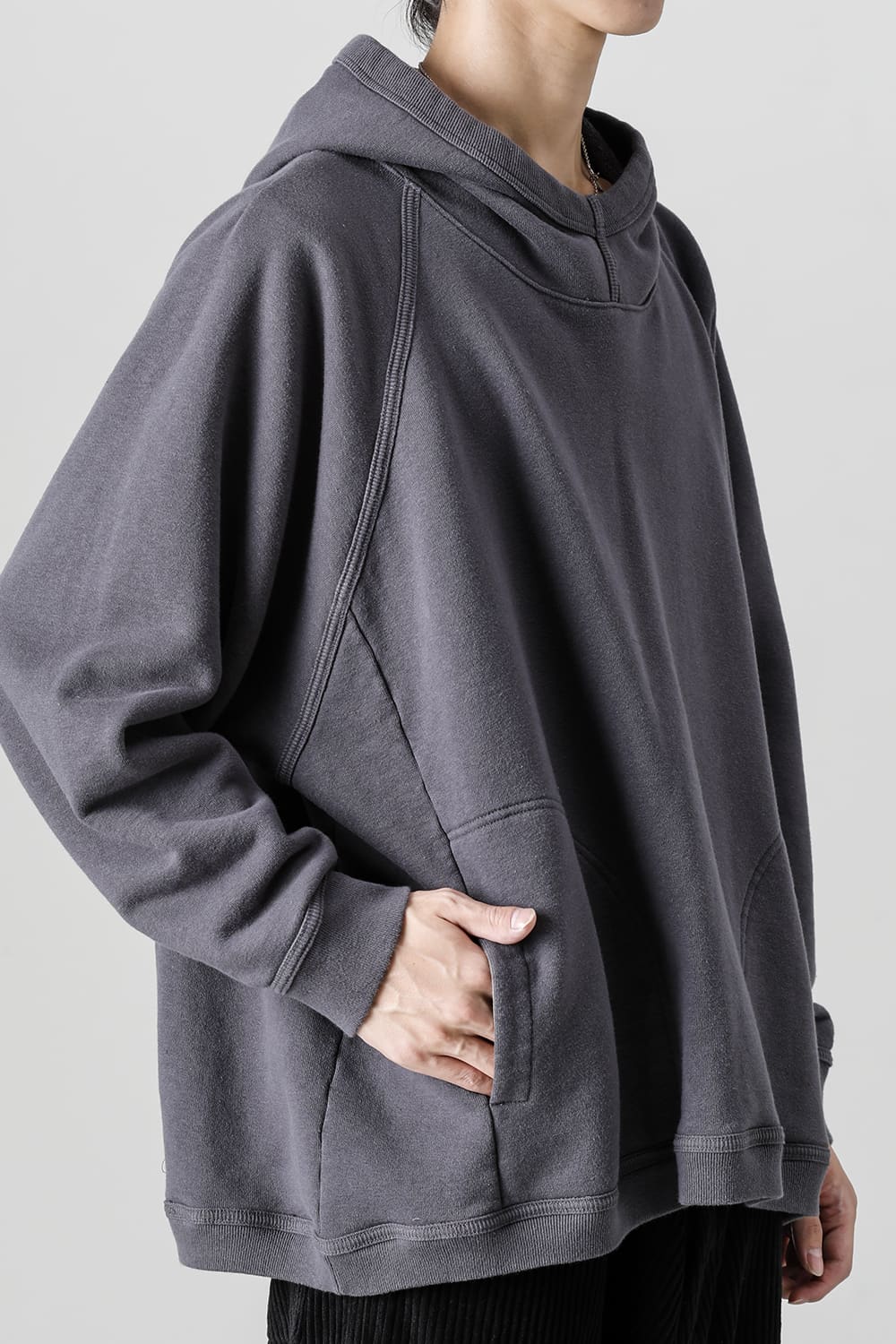 HOODED SWEAT Loopwheel Sweat Steel