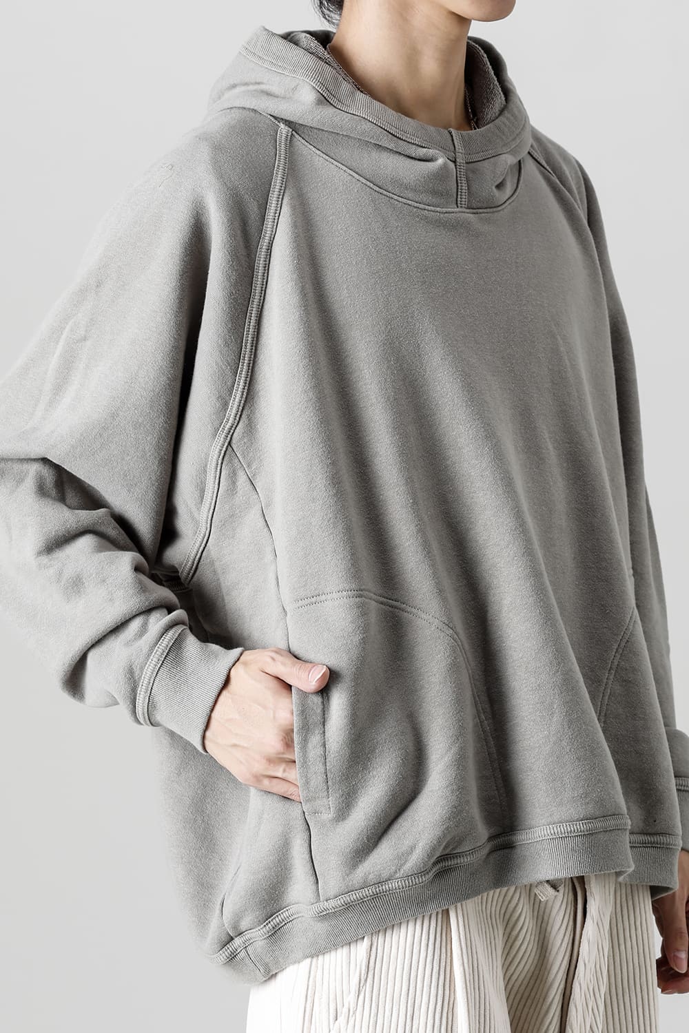 HOODED SWEAT Loopwheel Sweat Taupe