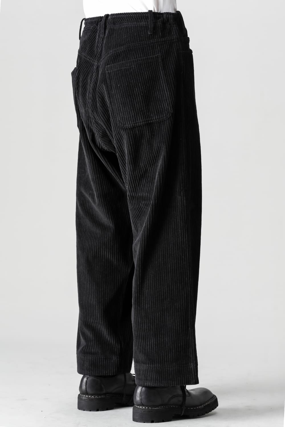 TROUSERS Wide Wale Corduroy Black