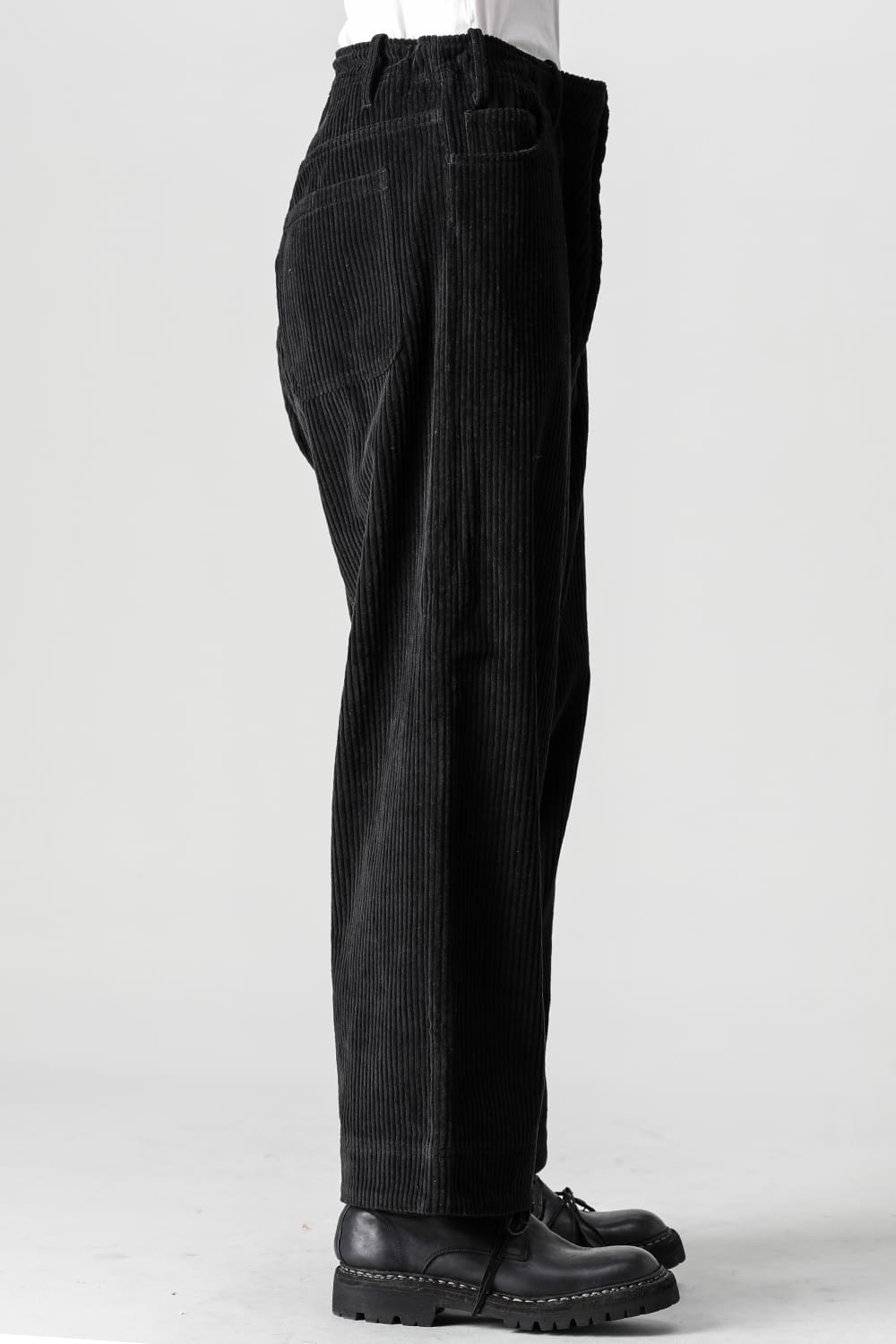 TROUSERS Wide Wale Corduroy Black