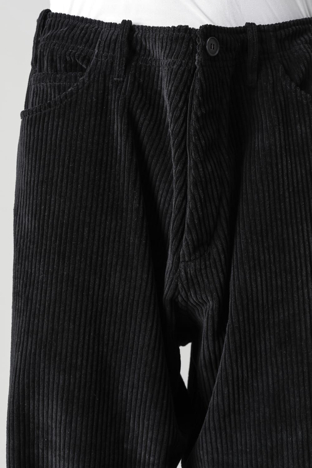 TROUSERS Wide Wale Corduroy Black