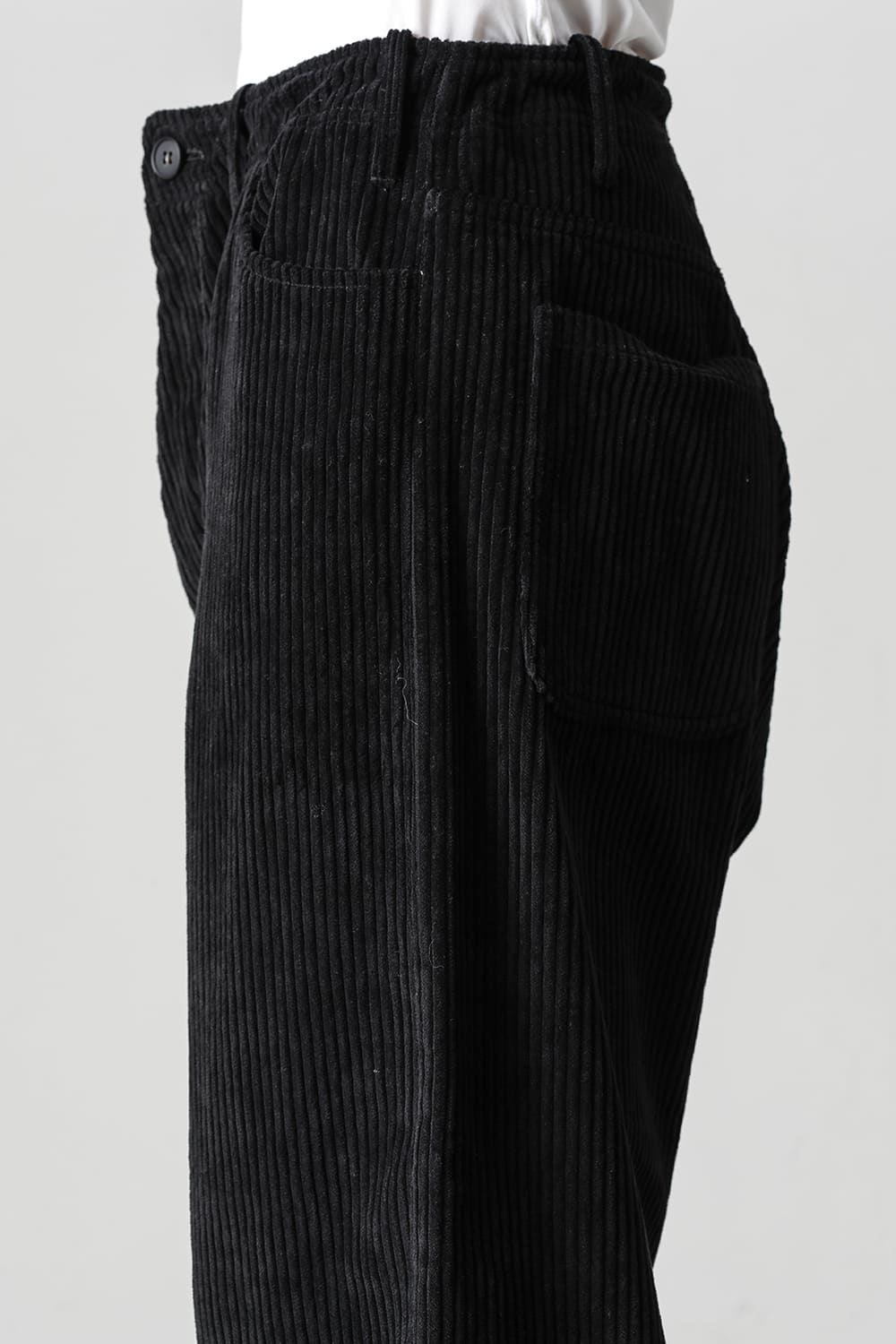 TROUSERS Wide Wale Corduroy Black