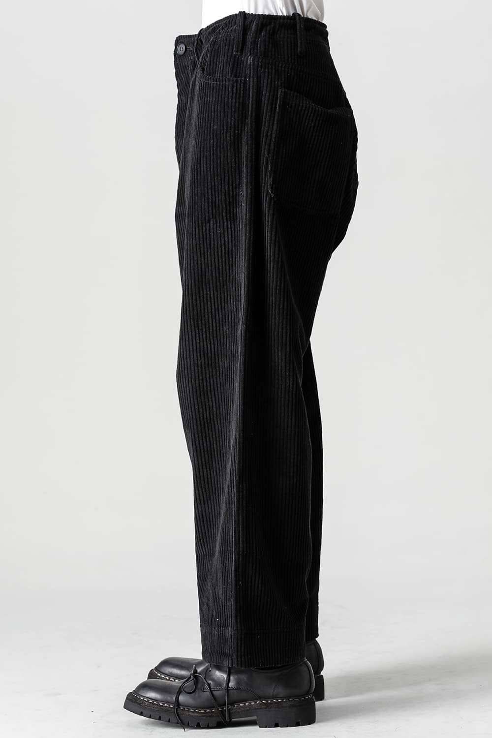 TROUSERS Wide Wale Corduroy Black