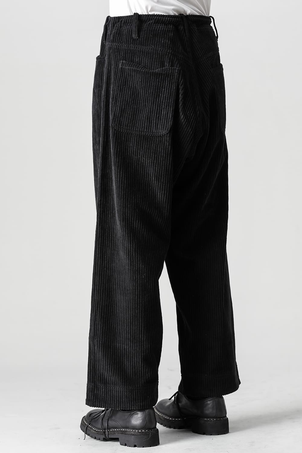 TROUSERS Wide Wale Corduroy Black