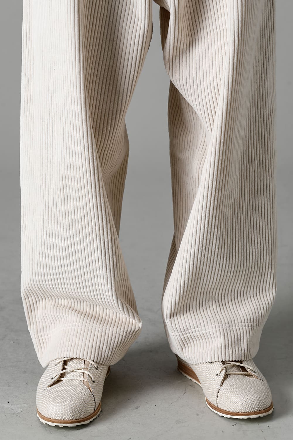 TROUSERS Wide Wale Corduroy Off White