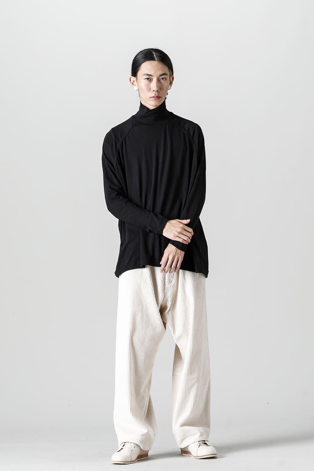 TROUSERS Wide Wale Corduroy Off White