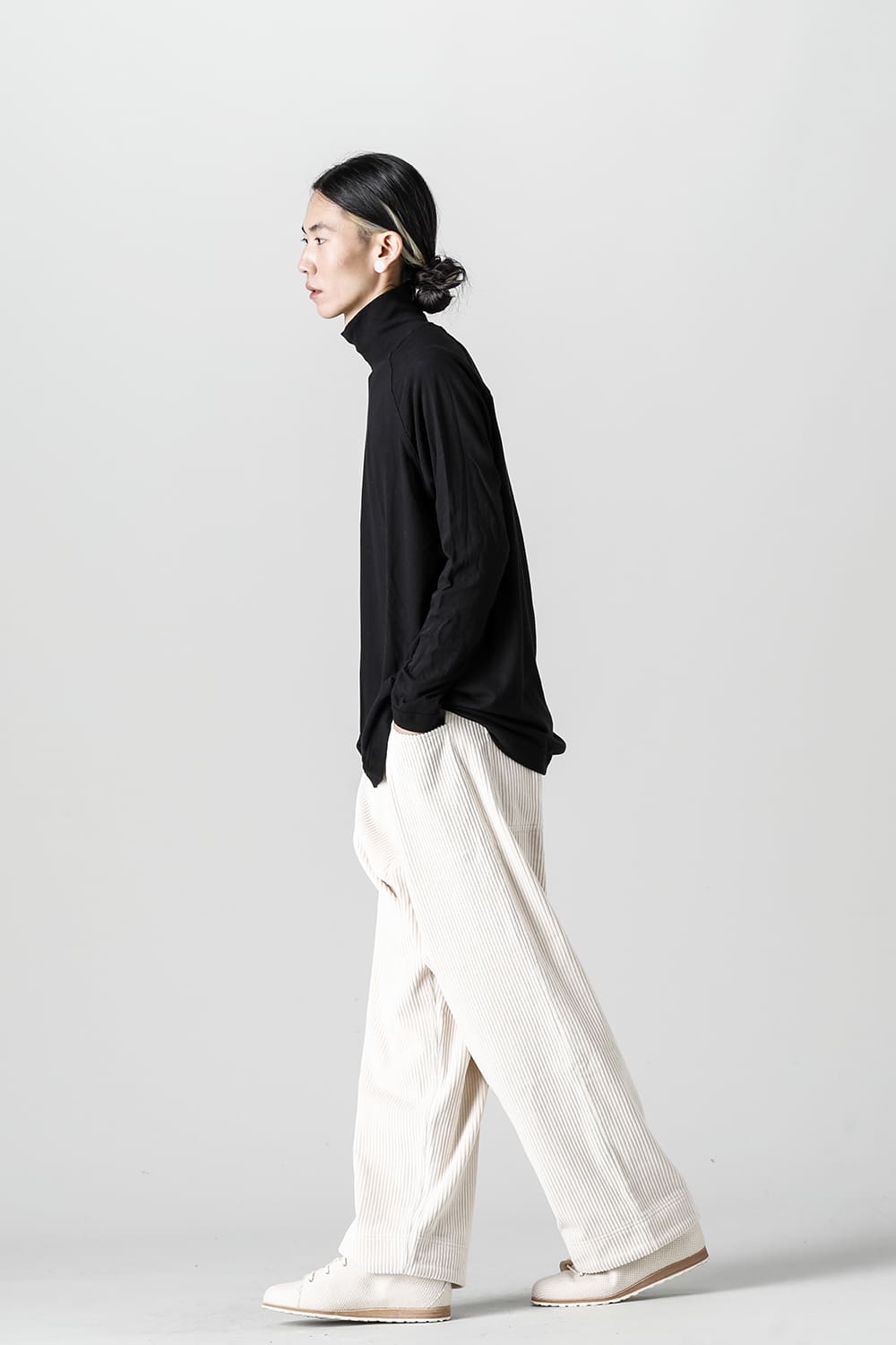 TROUSERS Wide Wale Corduroy Off White