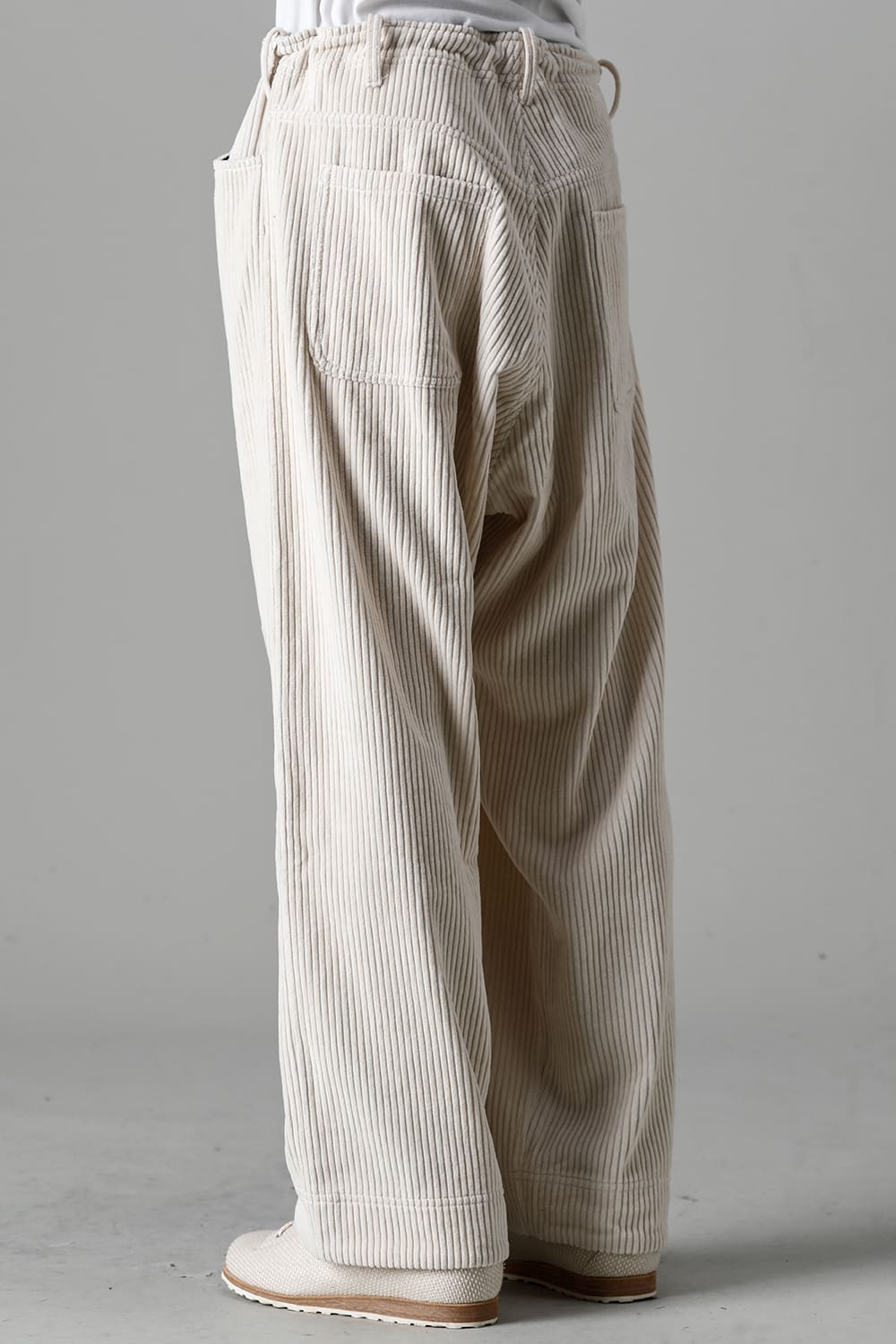 TROUSERS Wide Wale Corduroy Off White