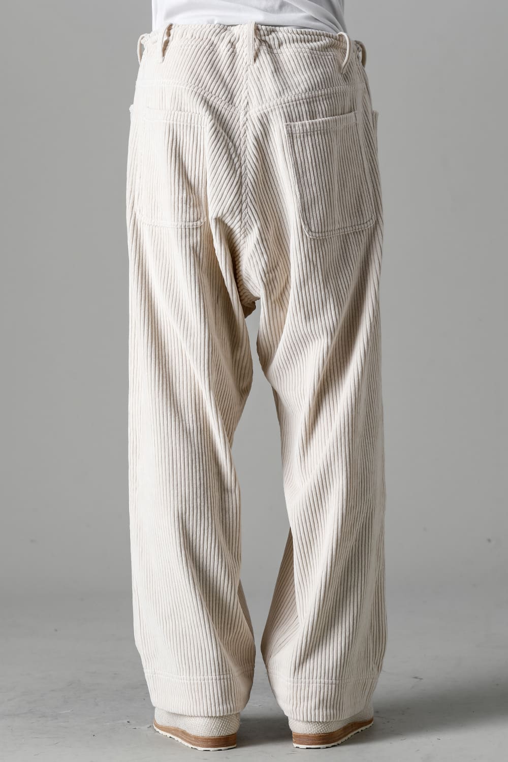 TROUSERS Wide Wale Corduroy Off White