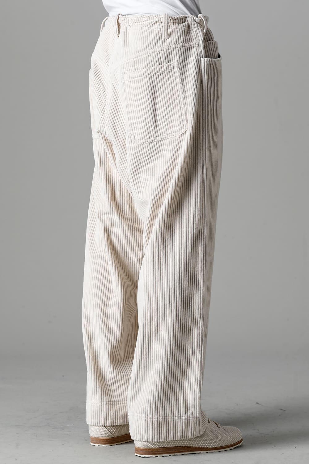 TROUSERS Wide Wale Corduroy Off White