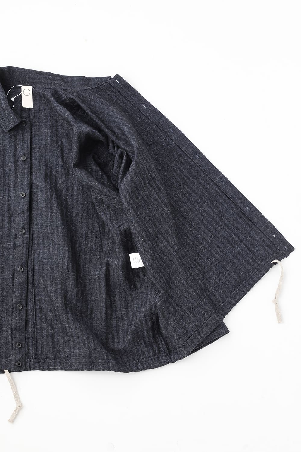 BOMBER SHIRTS Herringbone Navy