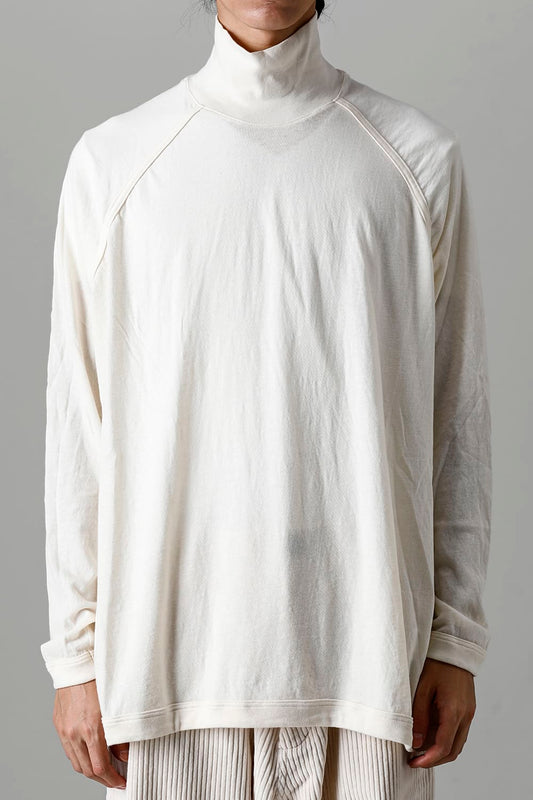 TURTLE NECK TEE Cotton Wool Jersey Kinari