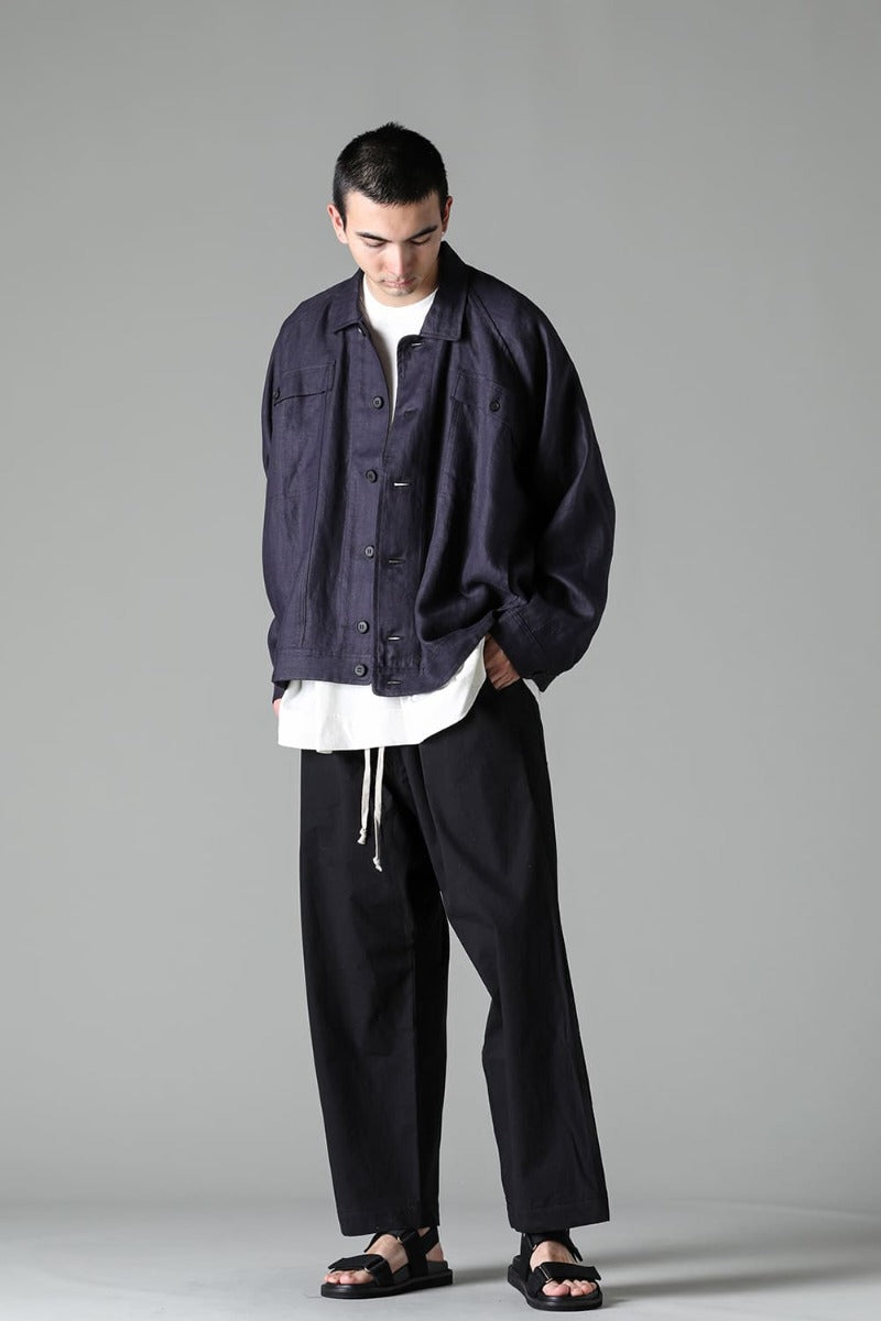 DENIM JACKET DK GREY Dense Herringbone