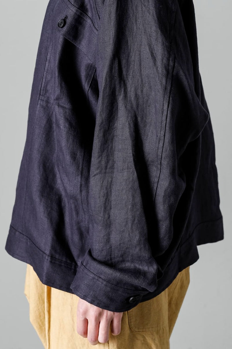 DENIM JACKET DK GREY Dense Herringbone