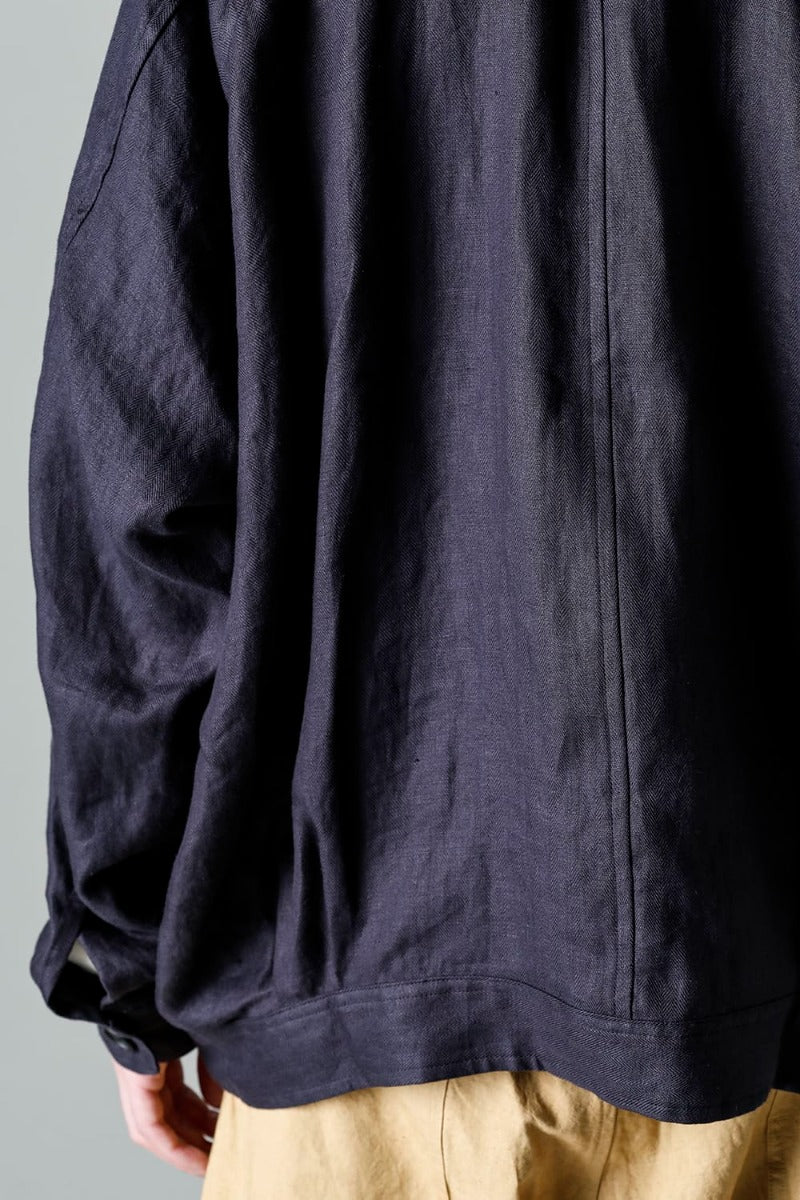 DENIM JACKET DK GREY Dense Herringbone