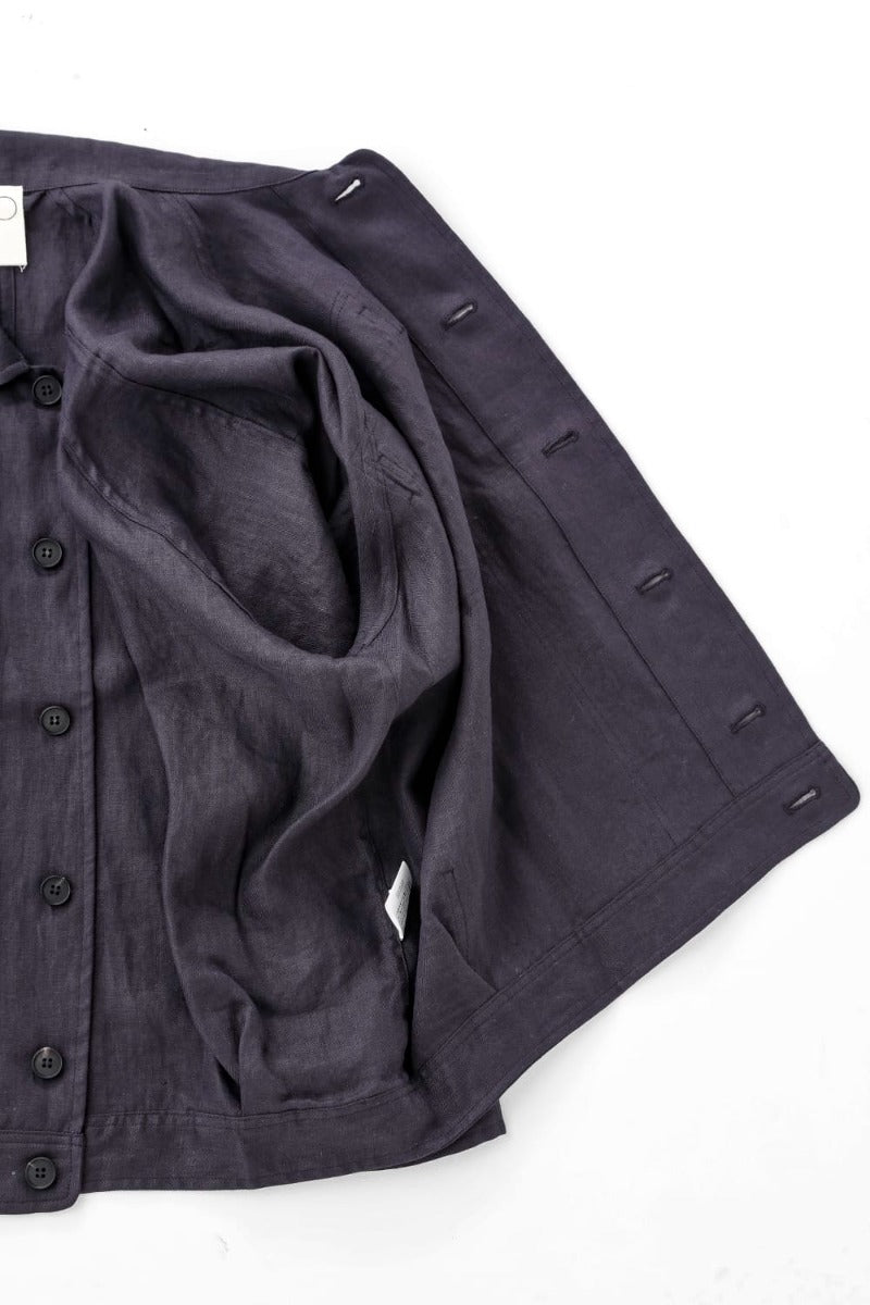 DENIM JACKET DK GREY Dense Herringbone