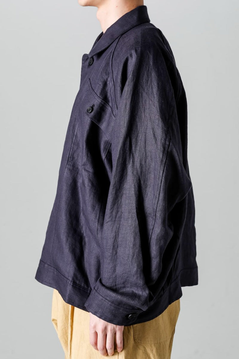 DENIM JACKET DK GREY Dense Herringbone