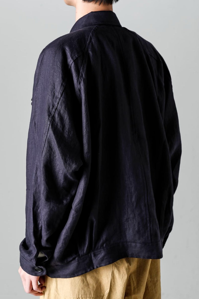 DENIM JACKET DK GREY Dense Herringbone