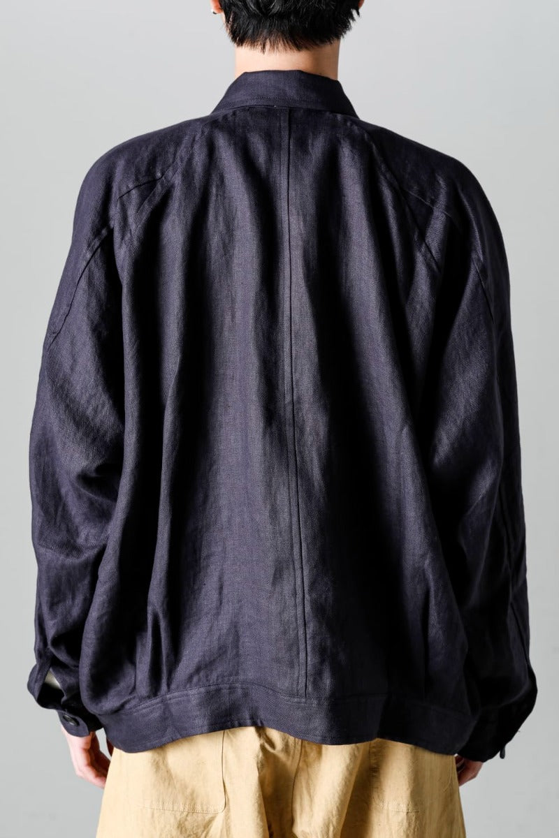 DENIM JACKET DK GREY Dense Herringbone