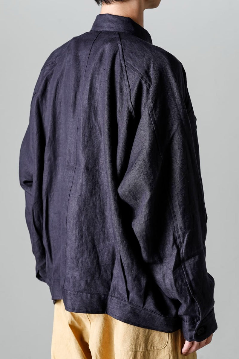 DENIM JACKET DK GREY Dense Herringbone