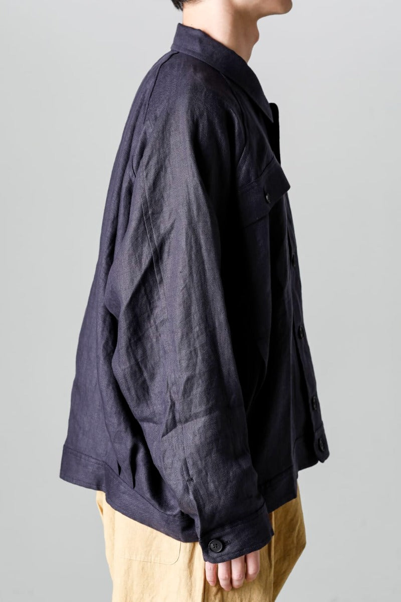 DENIM JACKET DK GREY Dense Herringbone