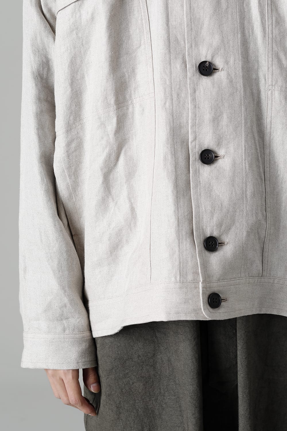 DENIM JACKET KINARI Dense Herringbone