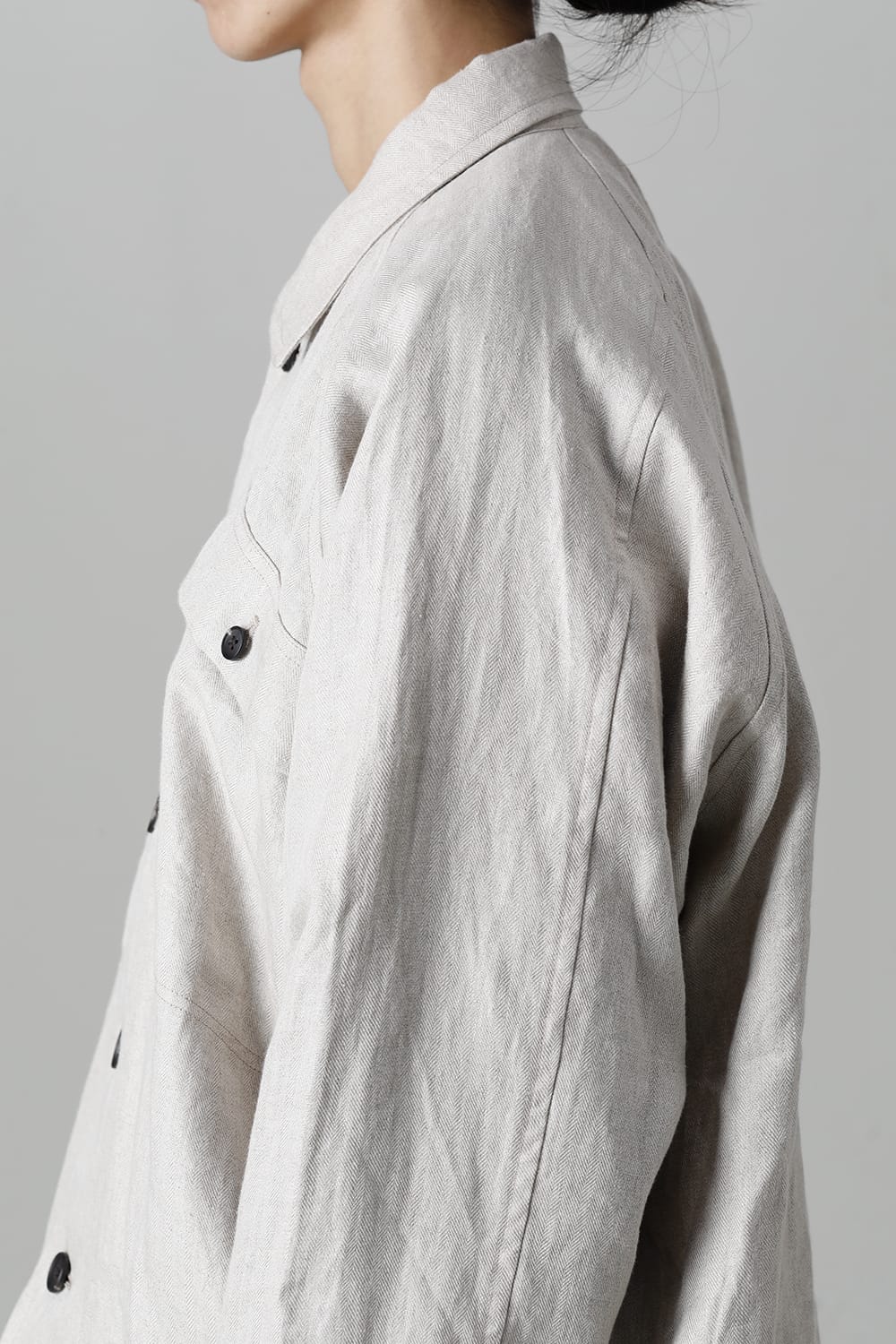 DENIM JACKET KINARI Dense Herringbone