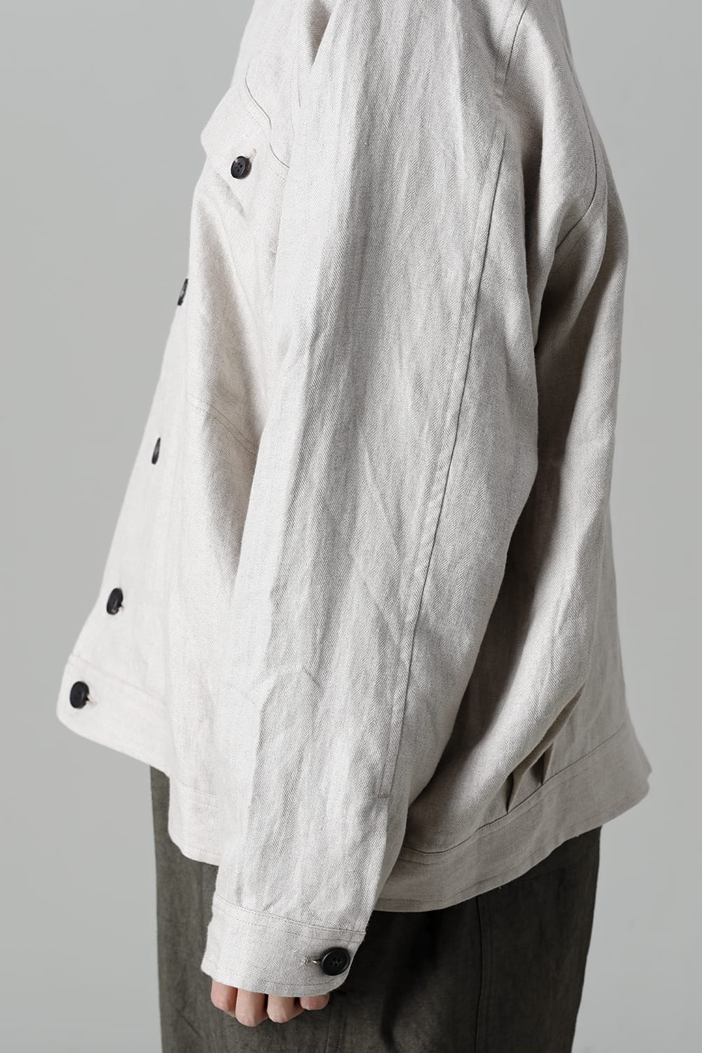 DENIM JACKET KINARI Dense Herringbone