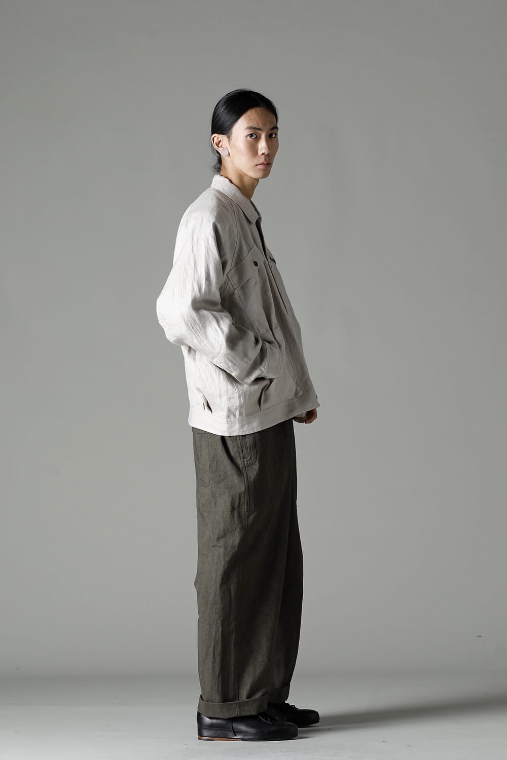 DENIM JACKET KINARI Dense Herringbone