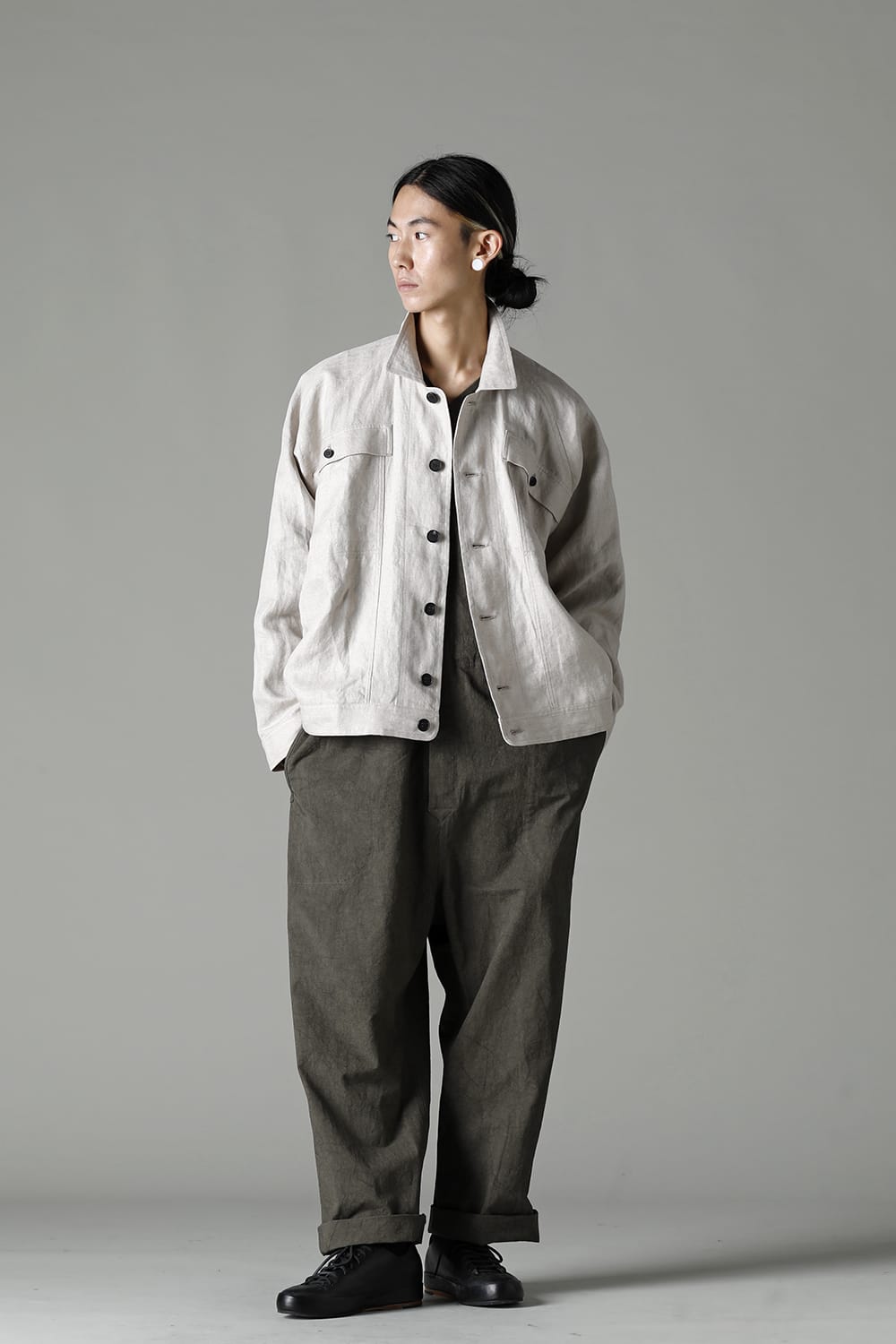 DENIM JACKET KINARI Dense Herringbone