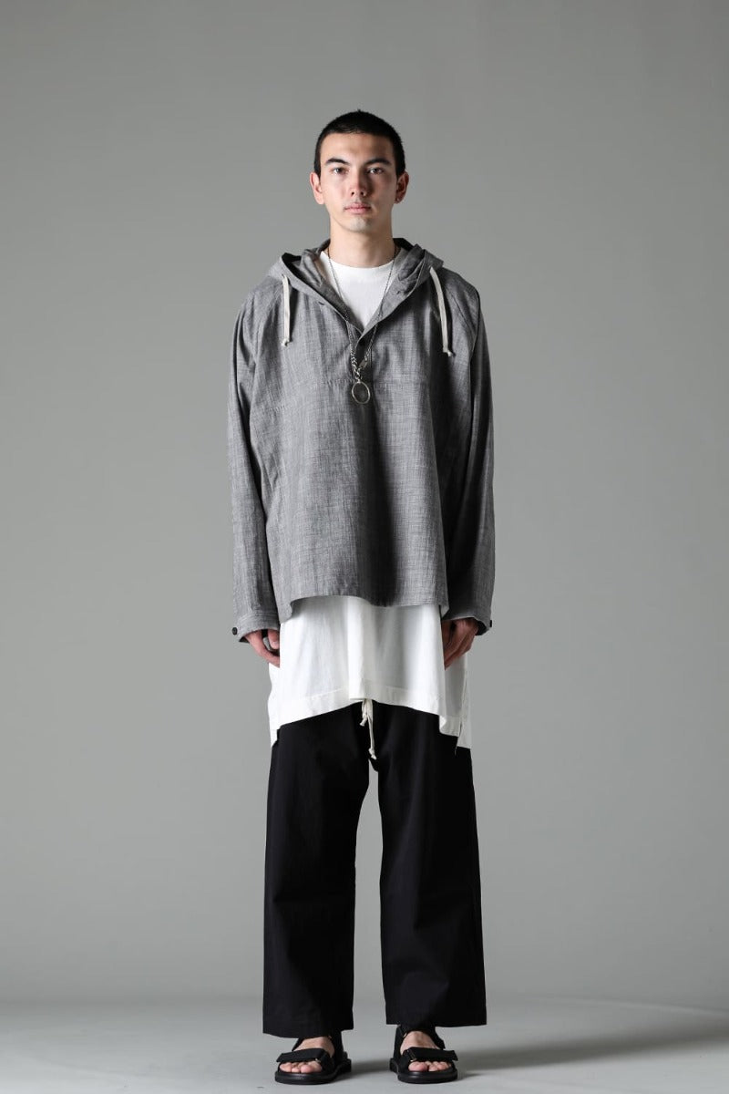 HOODED PULLOVER JACKET GREY SUMI Chambrey