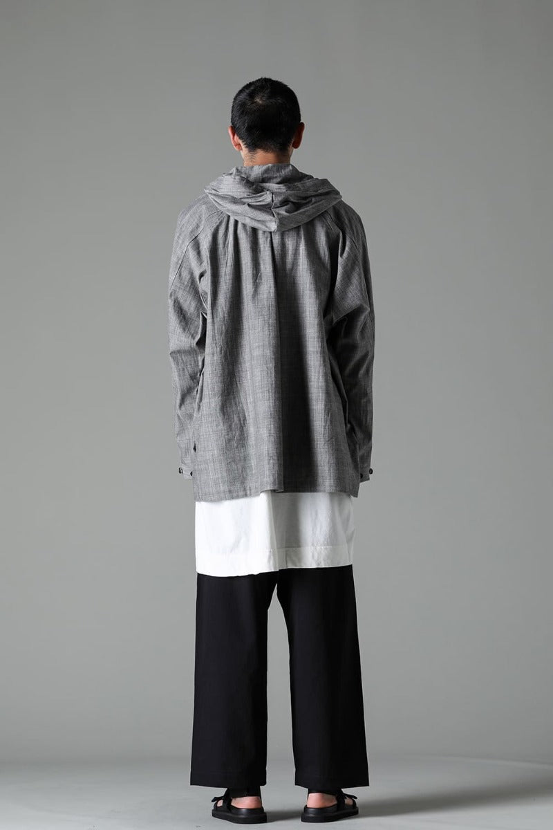 HOODED PULLOVER JACKET GREY SUMI Chambrey