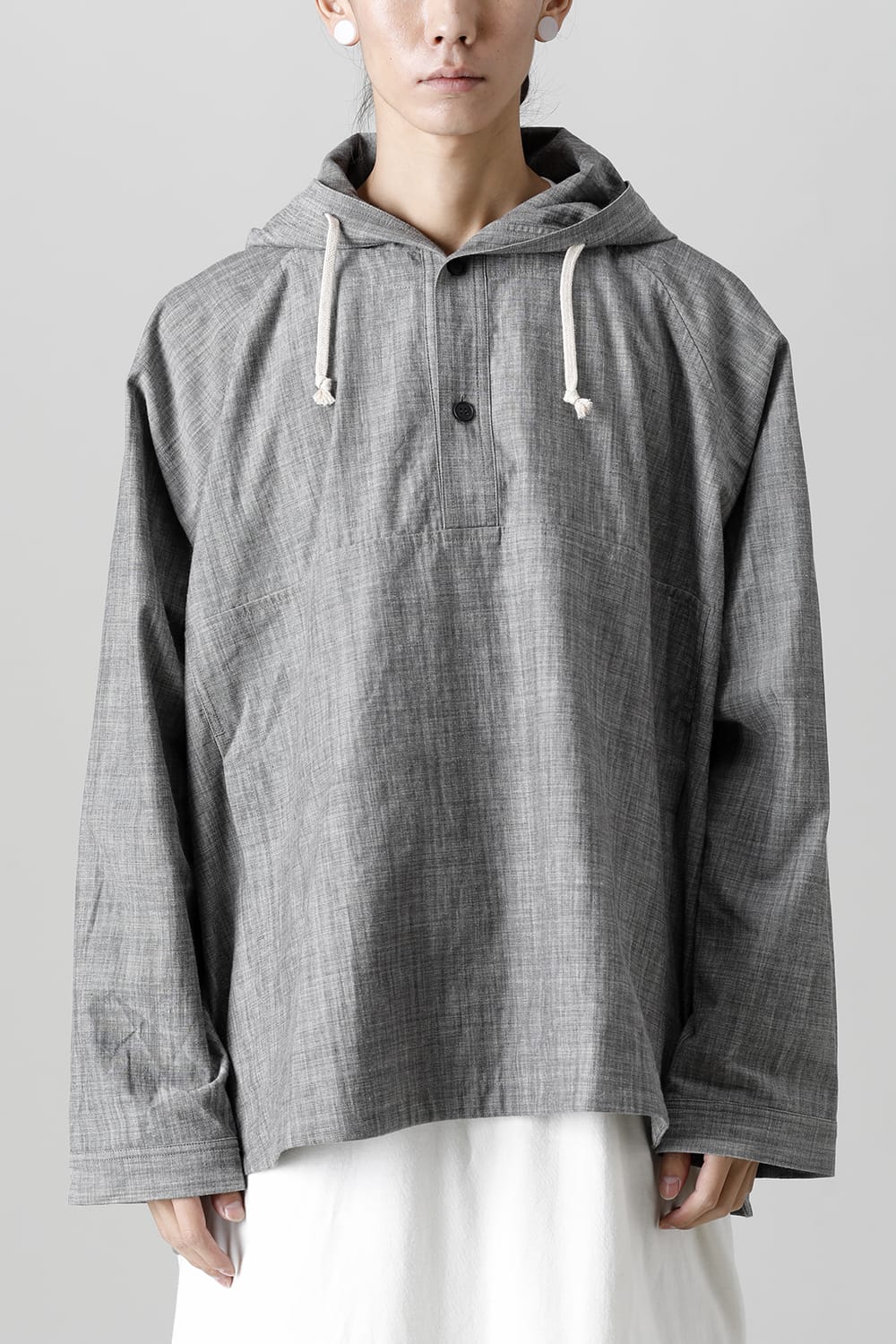 HOODED PULLOVER JACKET GREY SUMI Chambrey