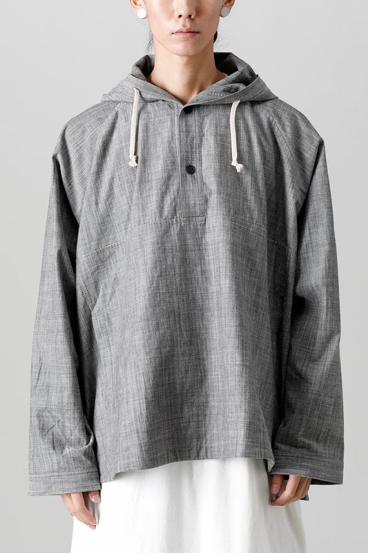 HOODED PULLOVER JACKET GREY SUMI Chambrey