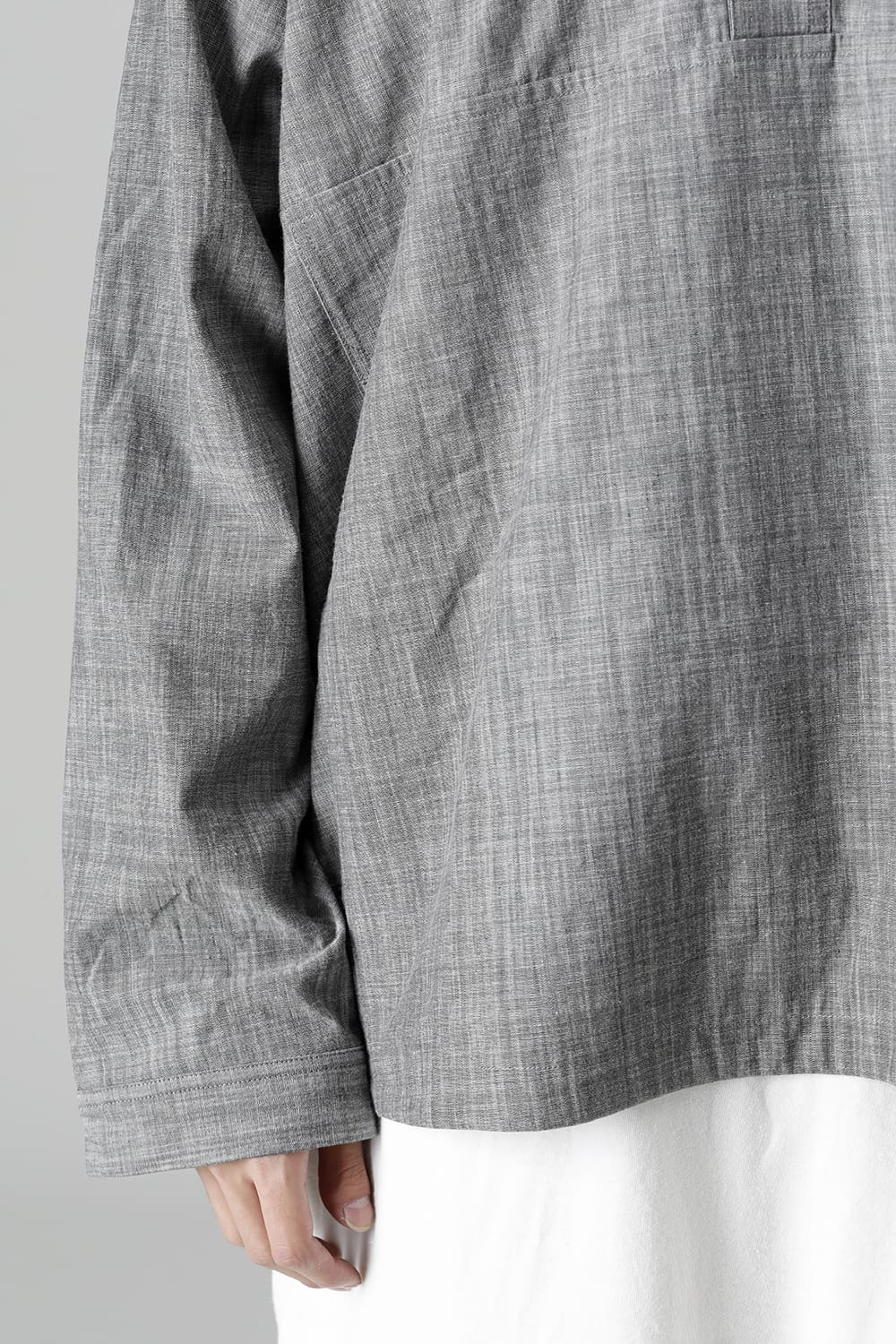 HOODED PULLOVER JACKET GREY SUMI Chambrey