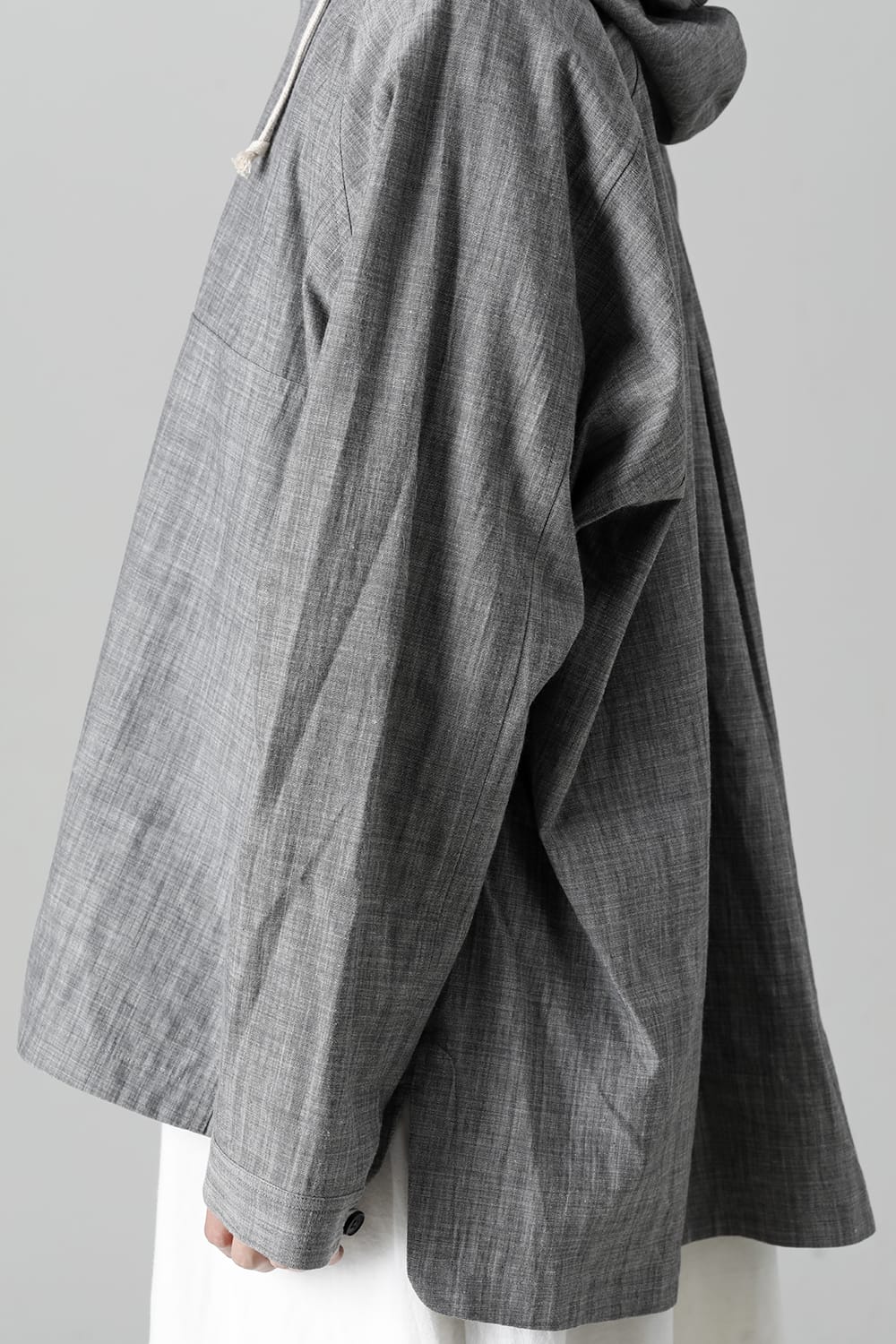 HOODED PULLOVER JACKET GREY SUMI Chambrey