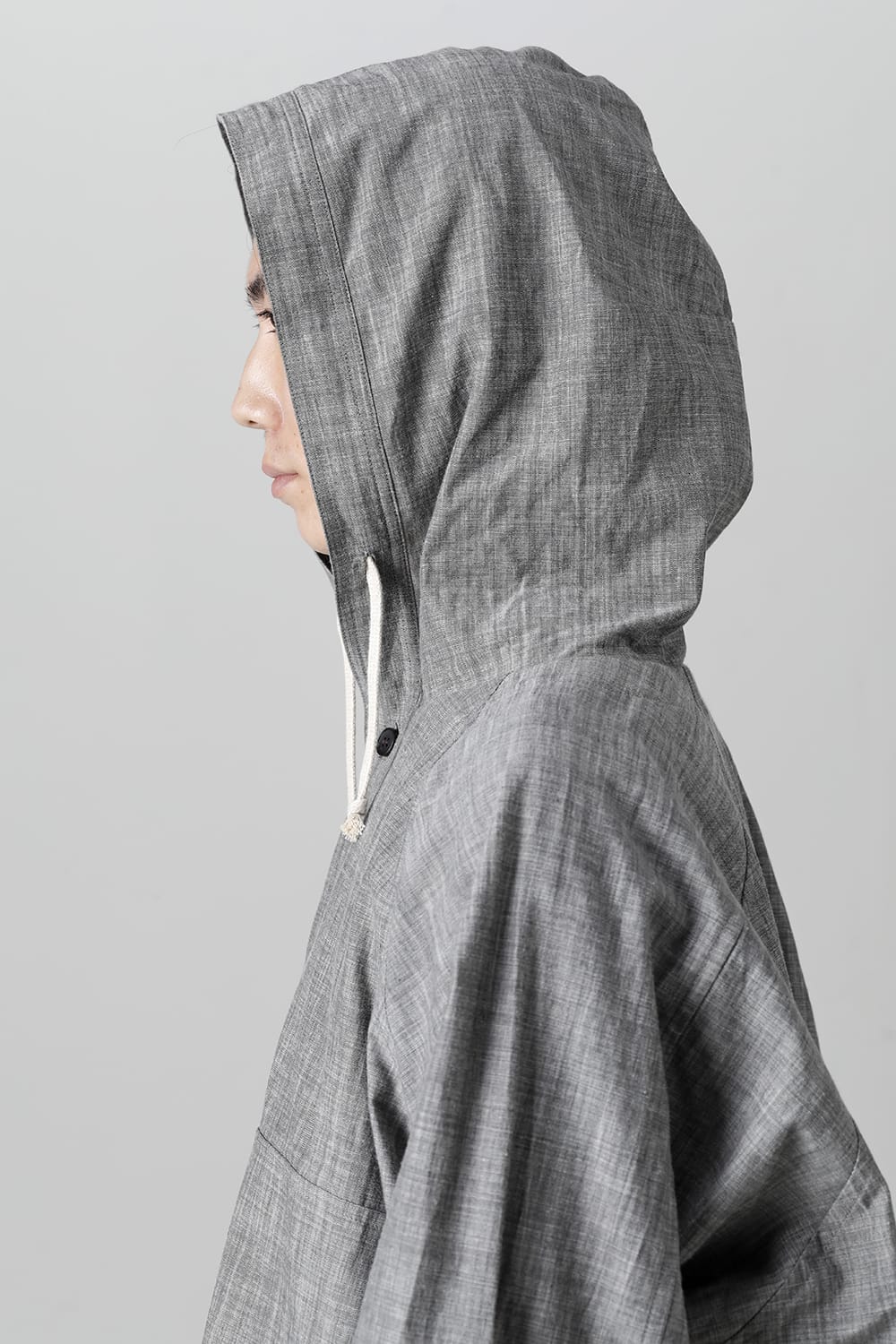 HOODED PULLOVER JACKET GREY SUMI Chambrey