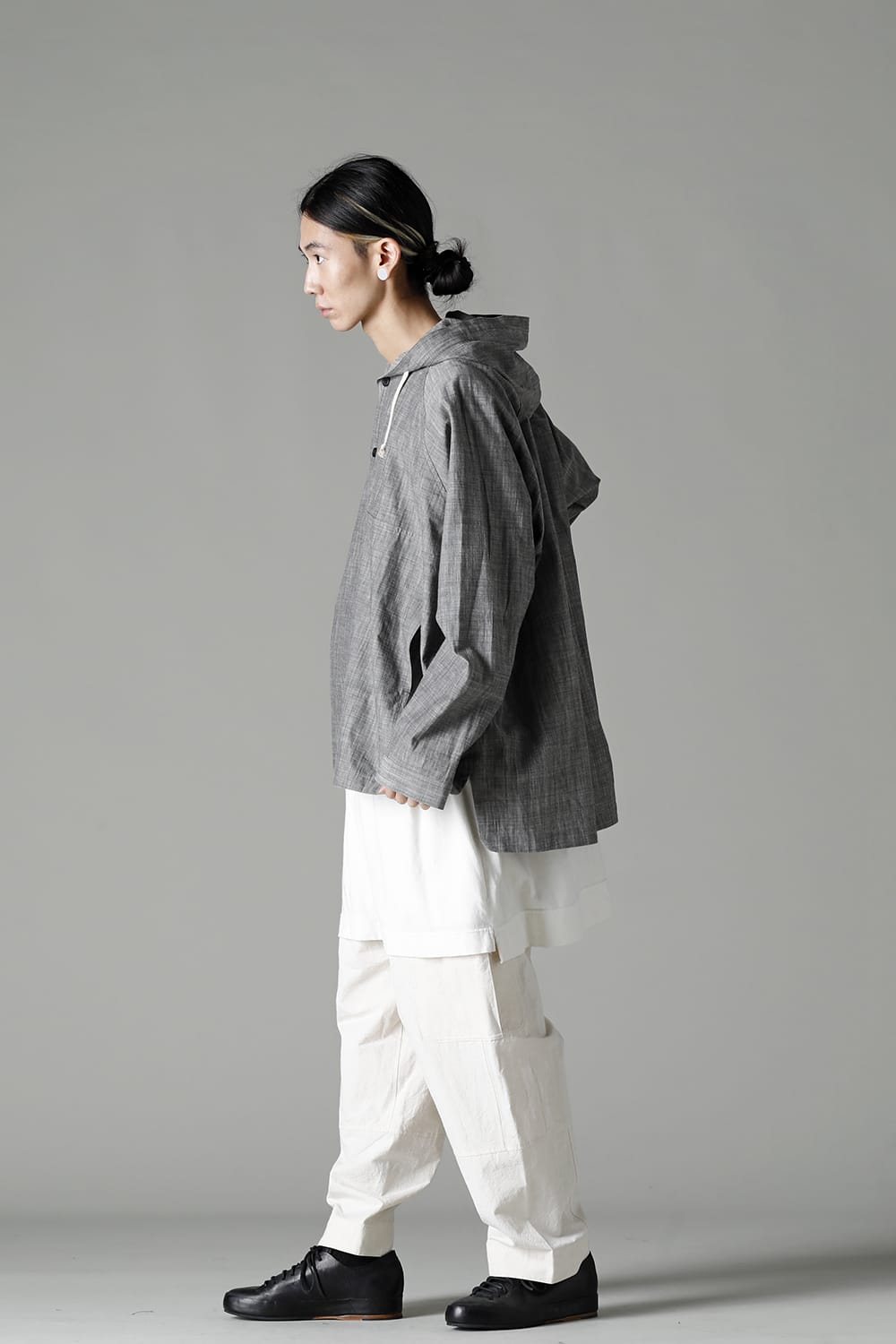 HOODED PULLOVER JACKET GREY SUMI Chambrey
