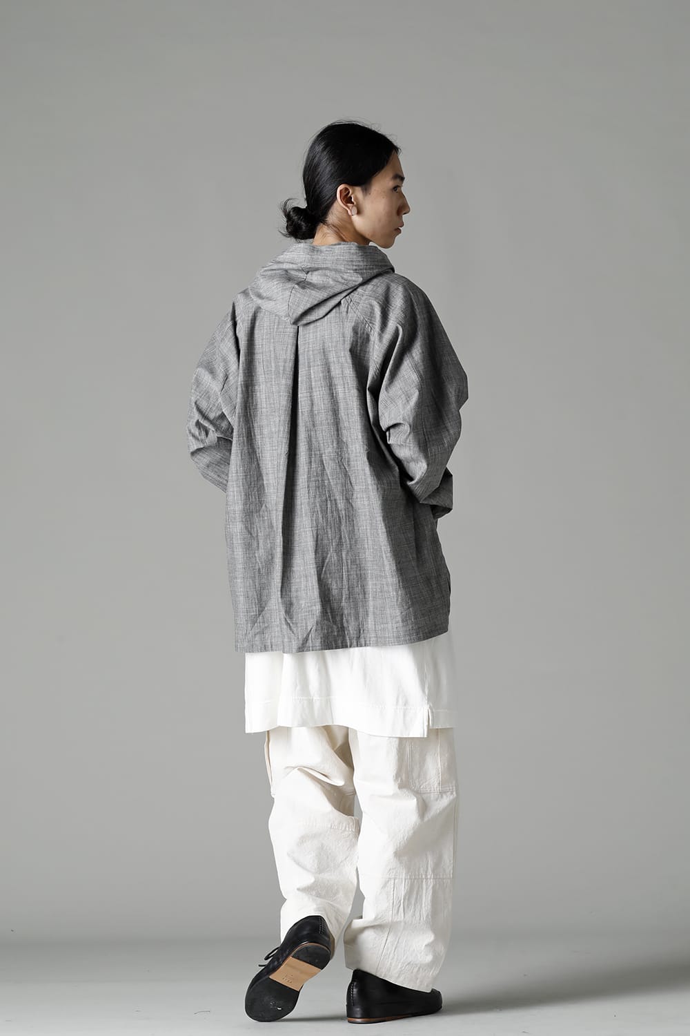 HOODED PULLOVER JACKET GREY SUMI Chambrey