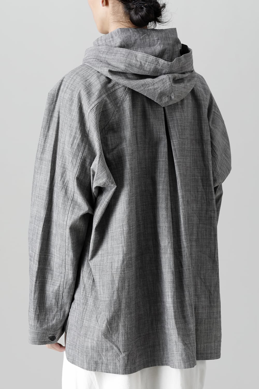 HOODED PULLOVER JACKET GREY SUMI Chambrey