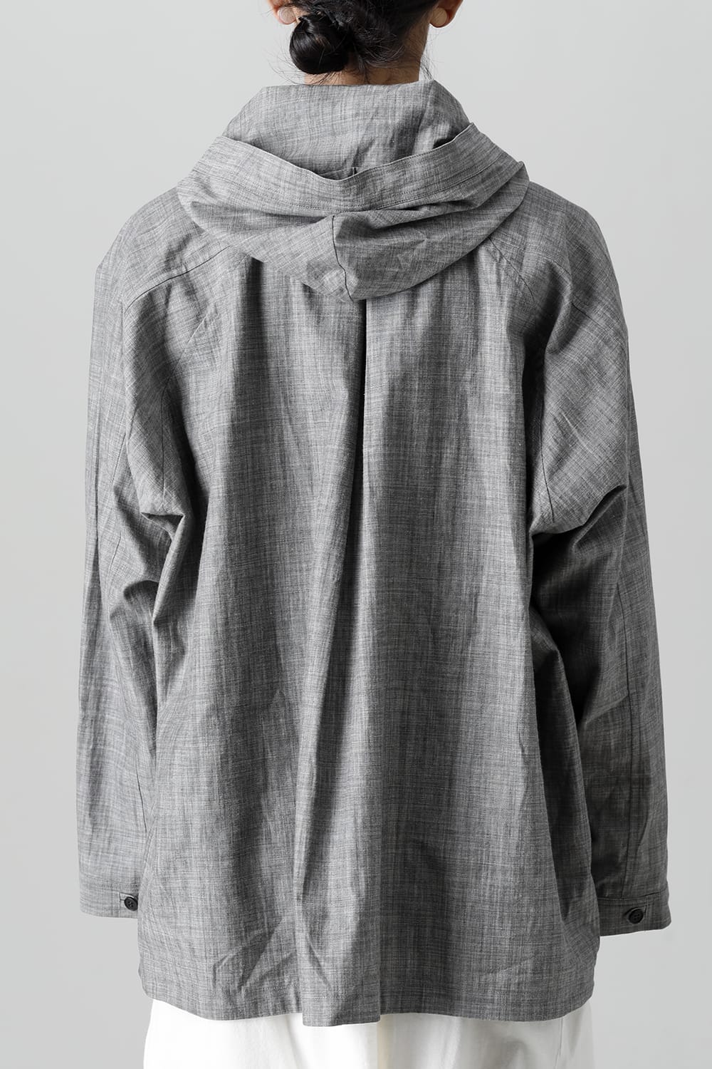 HOODED PULLOVER JACKET GREY SUMI Chambrey