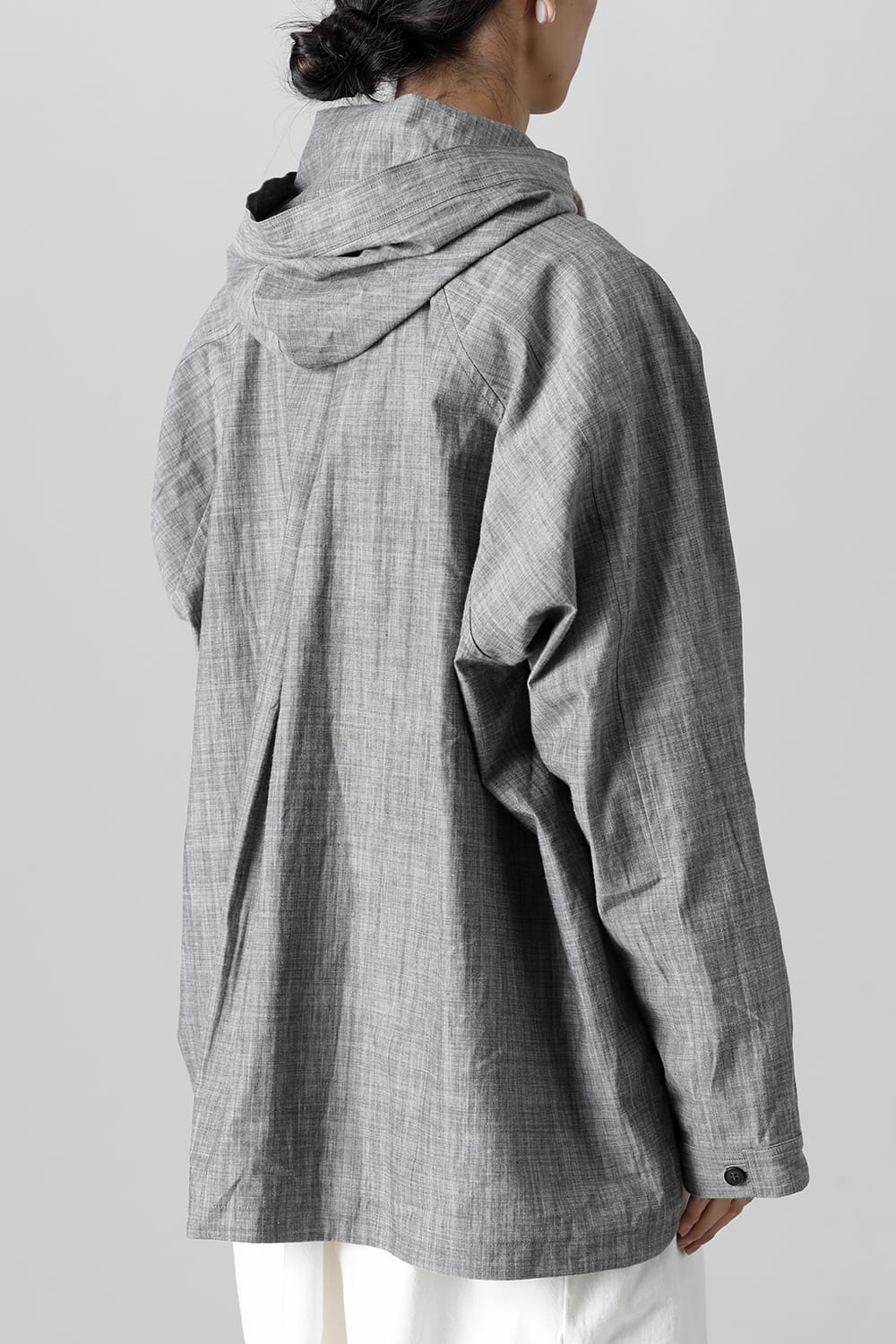 HOODED PULLOVER JACKET GREY SUMI Chambrey