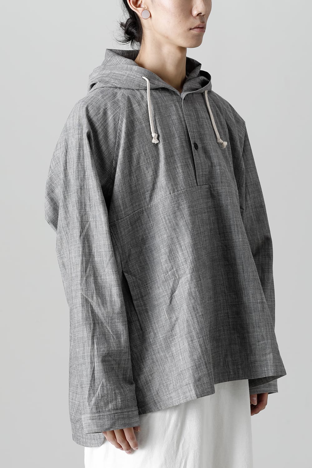 HOODED PULLOVER JACKET GREY SUMI Chambrey